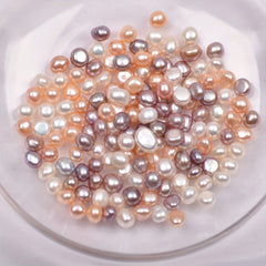 2pcs 7 8mm Freshwater Baroque Non-Porous Pearls DIY Accessories