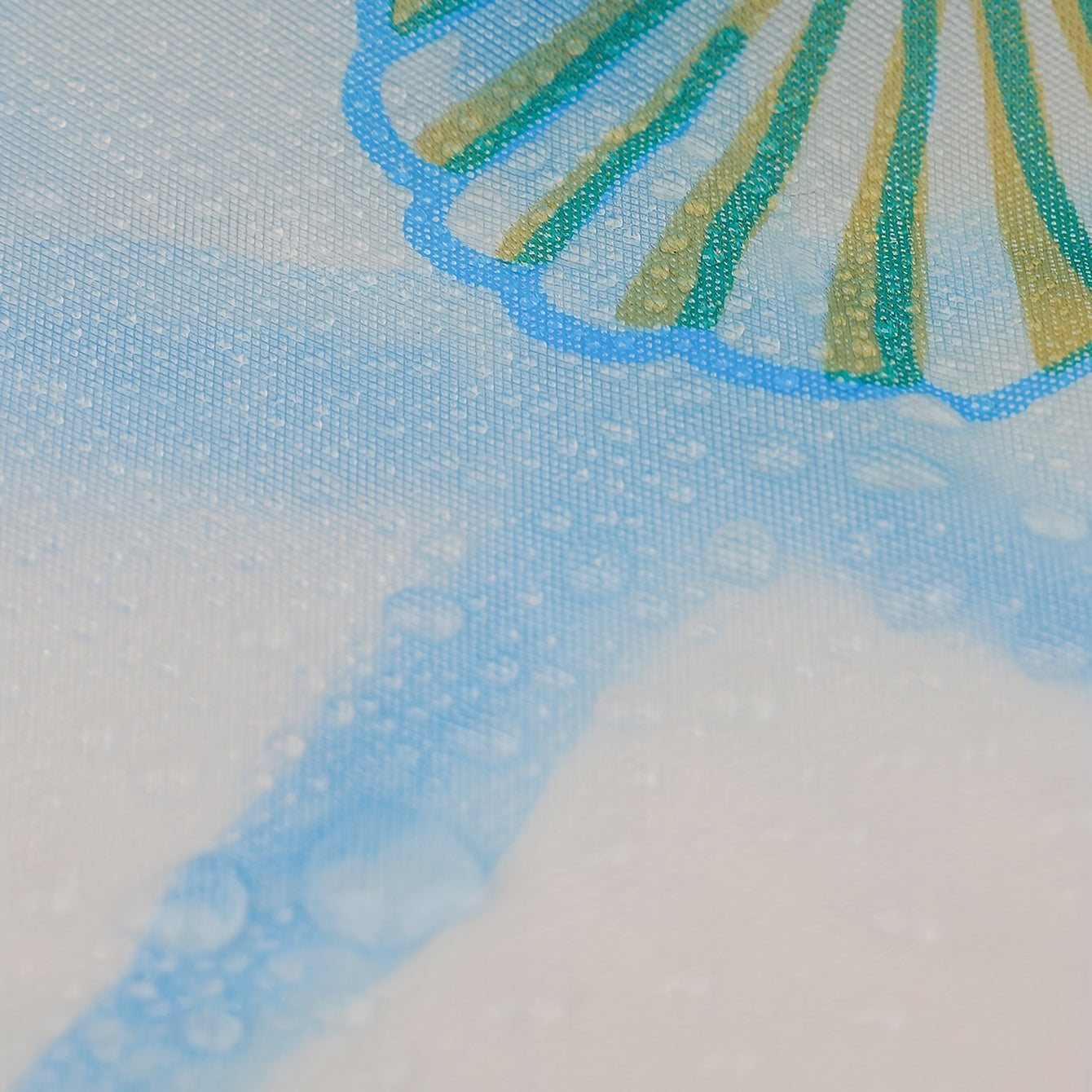 Starfish Shell Pattern Shower Curtain 70x86in