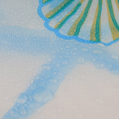 Starfish Shell Pattern Shower Curtain 70x86in