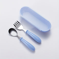 Personalized Kids Tableware Set Spoon Fork Storage Box