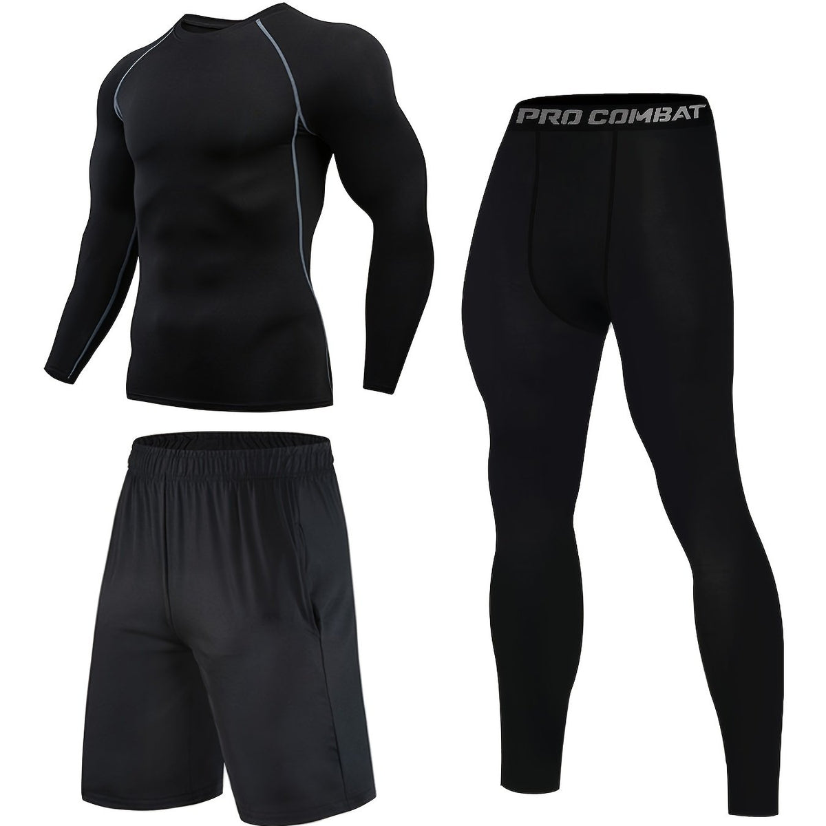 Quick Drying Men's Sports Suit for Casual and Fitness Training