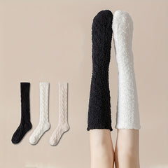 Warm Knee High Calf Socks for Women