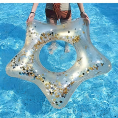 Heart Shaped Mermaid Swimming Ring for Adults