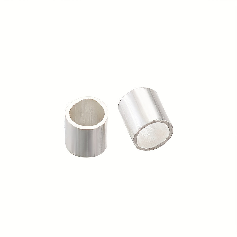 1700Pcs Brass Crimp Tube End Beads Spacer Tube Beads DIY Necklace Bracelet