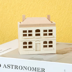 Dollhouse Furniture Natural Wood Pocket Villa Small House
