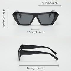 Cat Eye Sunglasses Gradient for Women Men Outdoor Sunshade Square Glasses