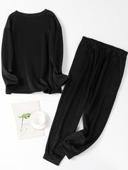  Christmas Lounge Set Gnome & Letter Print Tee & Joggers Pajamas