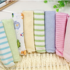 Infant Square Towel Bib Handkerchief Baby Washcloth Eight Bath Towels