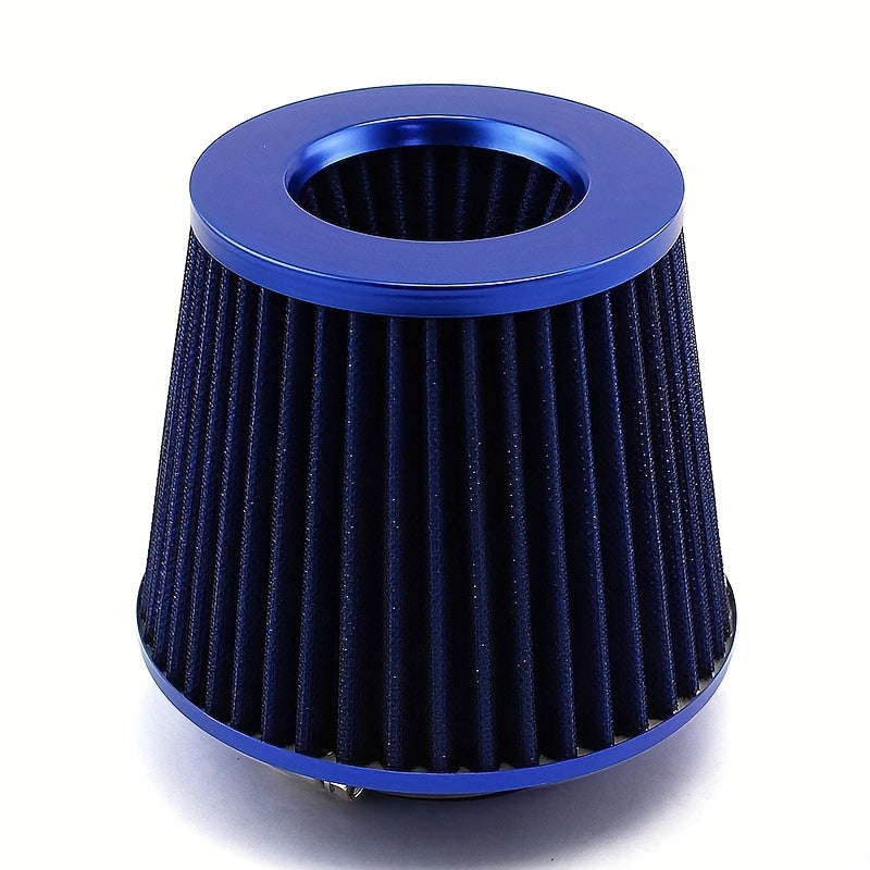 High Flow 76mm Sports Racing Car Tuning Cold Mushroom Head 6 Inch Cone Airfilter