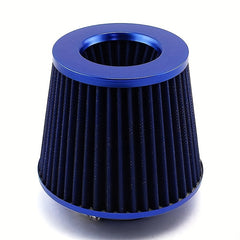 High Flow 76mm Sports Racing Car Tuning Cold Mushroom Head 6 Inch Cone Airfilter
