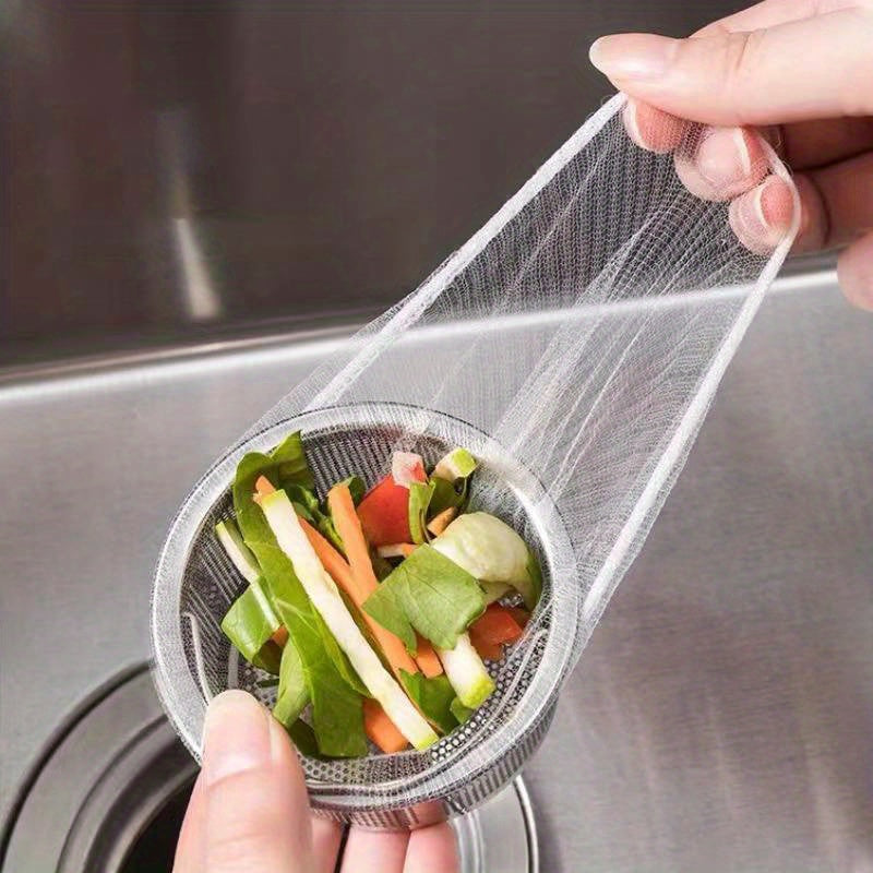 100pcs Disposable Sink Strainer Trash Bag Sink Filter Mesh Bag