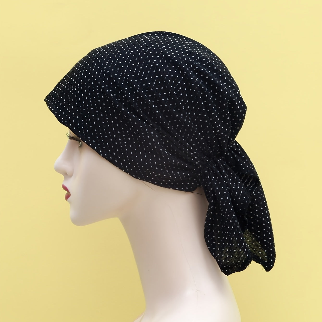 Polka Dot Turban Cap Lightweight Beanies Hair Caps Women's Headwear
