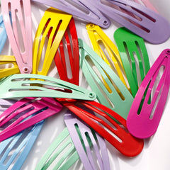 30pcs Assorted Glossy Snap Prong Hair Clips for Ladies Girls Hair Bows