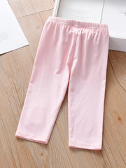 Toddler Girls Cotton Capris Pants Easter Rabbit Pattern Kids Clothes