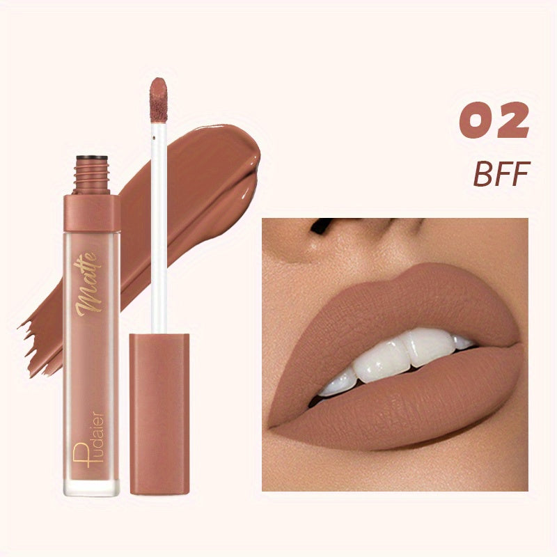 12 Colors Waterproof Matte Lip Colors Smudge Proof Rich Rendering