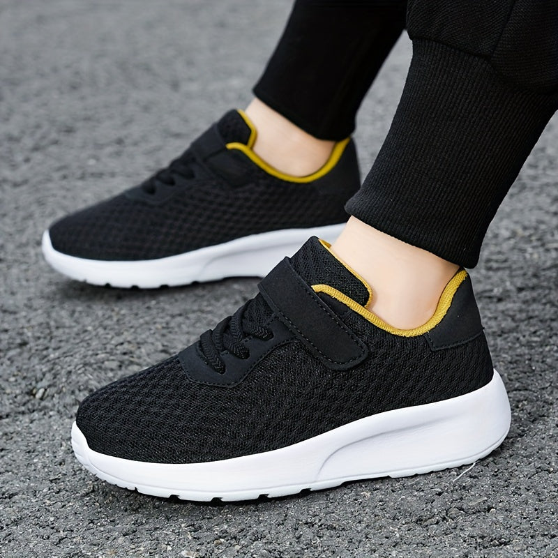 Boy's Breathable Sneakers Comfy Non Slip Soft Sole Shoes for Outdoor Activities