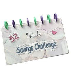 1pc Savings Binder 52 Week Savings Challenge Binder Reusable Budget Book