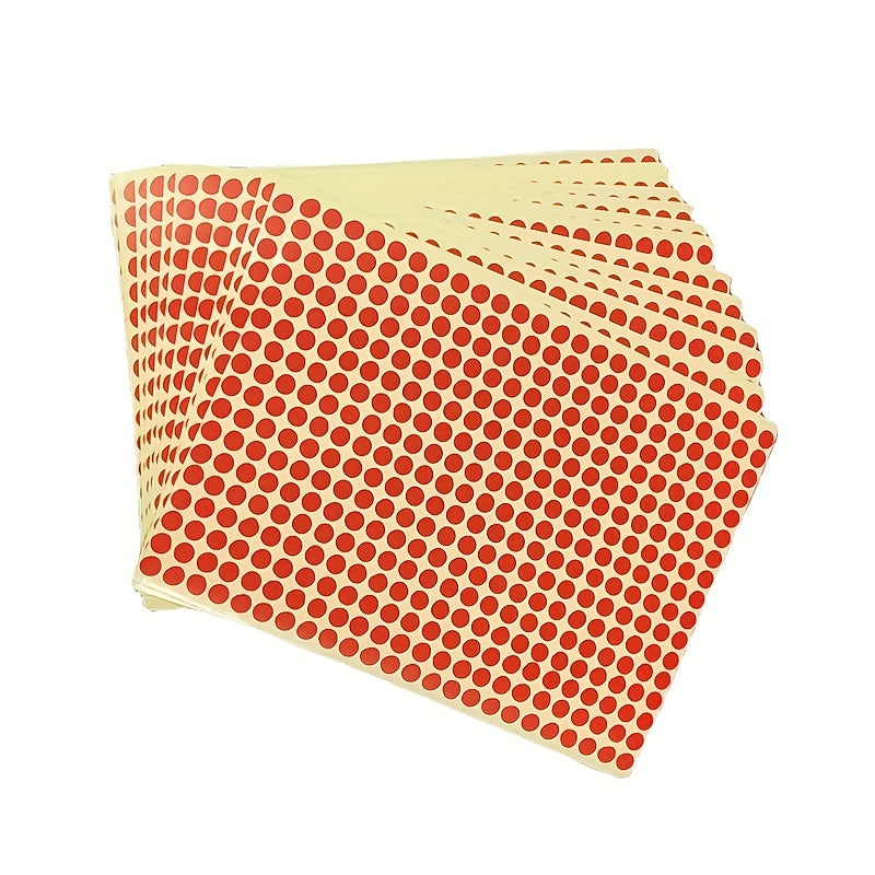 15 Multicolor Dot Sticker Round Adhesive Label DIY Stickers