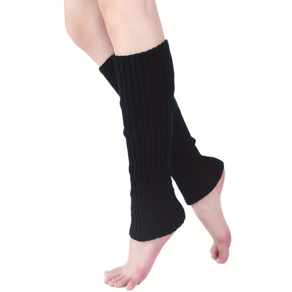 Rib Knit Leg Warmers Knee High Socks Women's Stockings & Hosiery