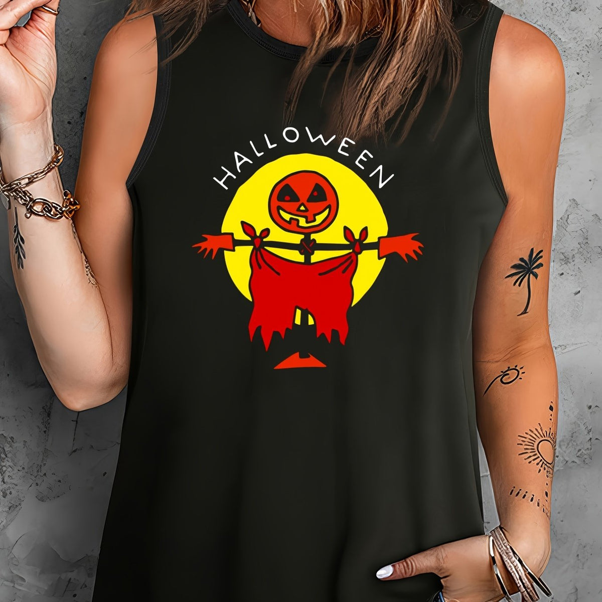 Plus Size Graphic Print Tank Top for Women