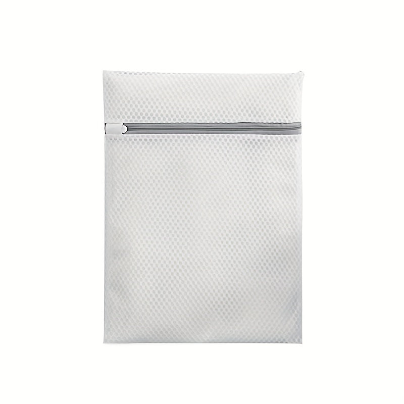 Mesh Zipper Laundry Bag Foldable Washing Pouch Durable Organizer