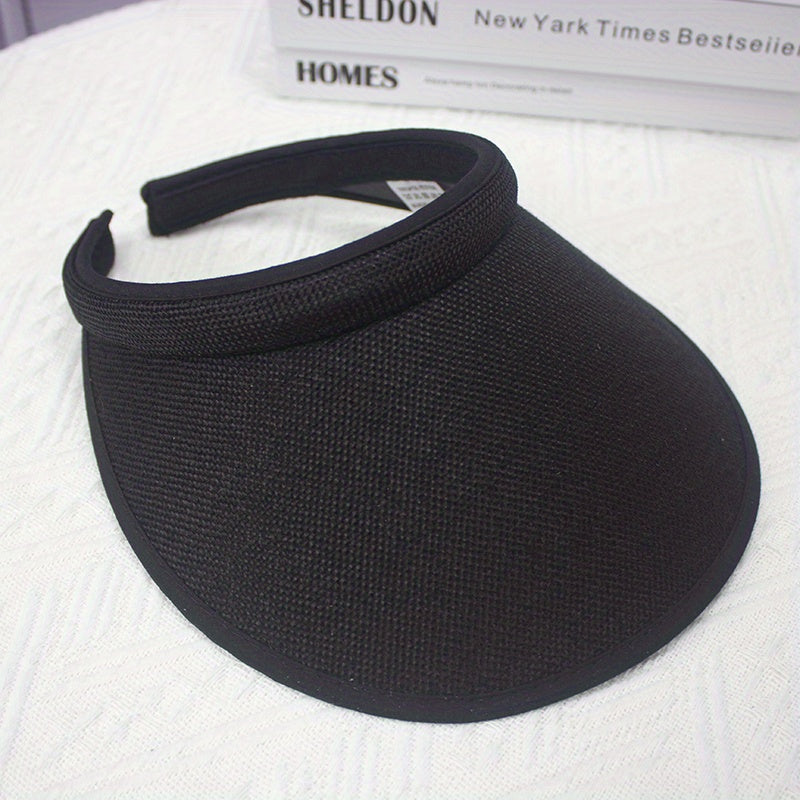 Casual Visor Hat Wide Brim Sunscreen UV Protection Beach Hats
