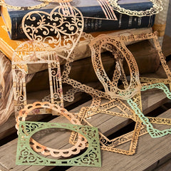 10pcs Lace Border Landscaping Paper for Journal DIY Decorating