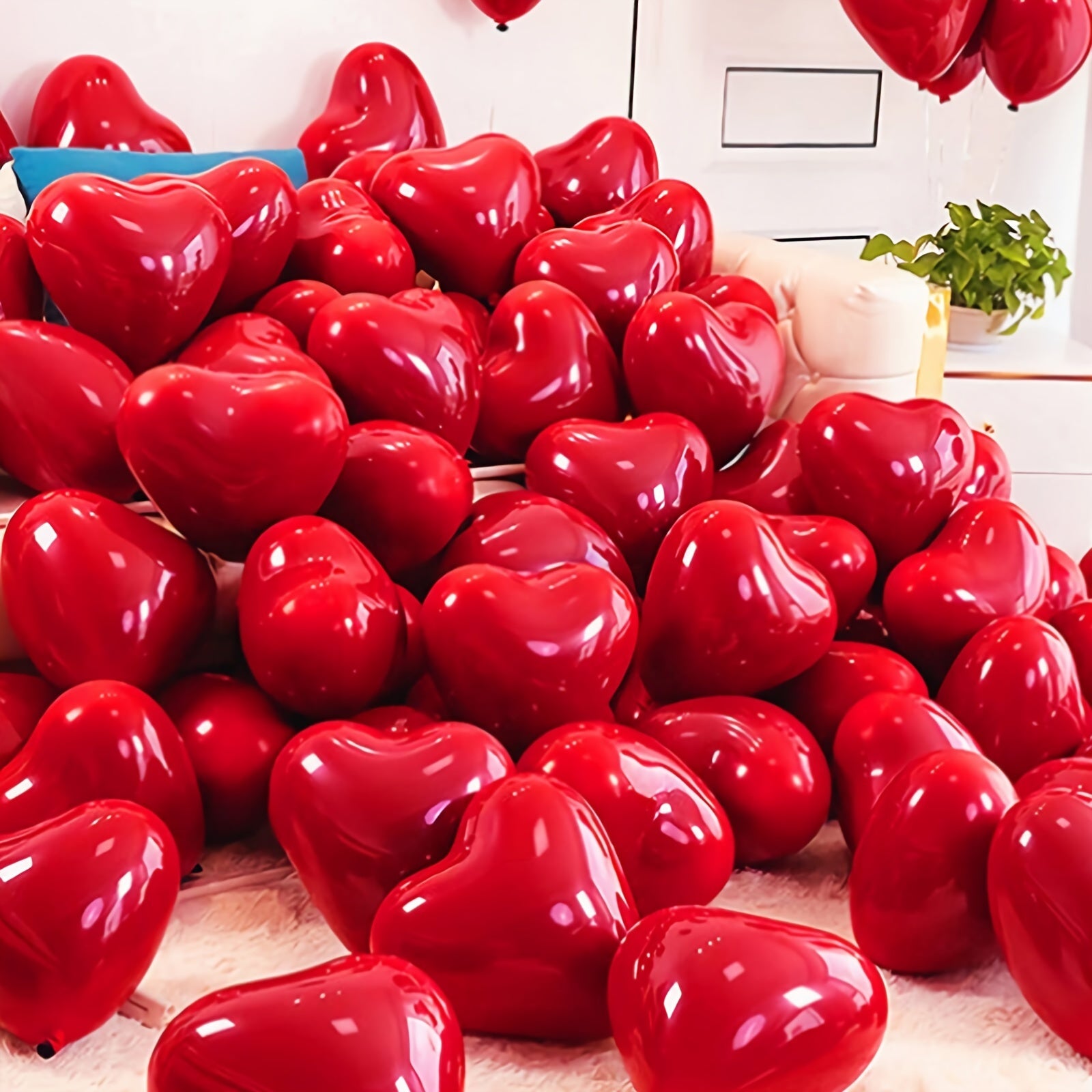 31pcs Red Heart Shaped Balloon Set for Wedding Party Decoration