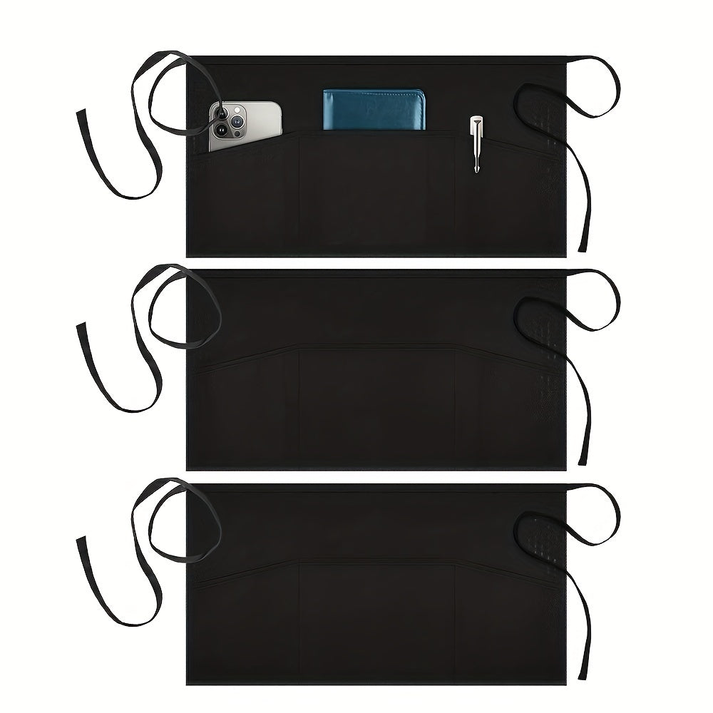 Polyester Apron Creative Waiter Apron Solid Half Body Apron Kitchen Supplies