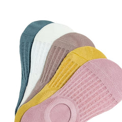 5 Pairs Women's Low Cut Ankle Socks Soft & Lightweight Solid Colors
