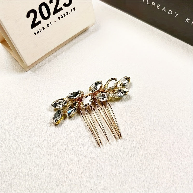 Crystal Rhinestone Hair Comb Head Jewelry Bridal Wedding Hair Accessories