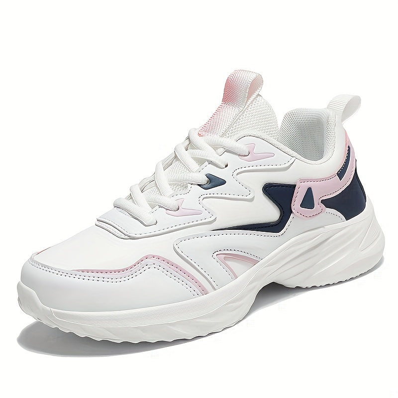 Waterproof Faux Leather Sports Shoes Non Slip Thick Bottom