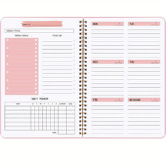 Undated Weekly Planner A5 To Do List Habit Tracker Journal