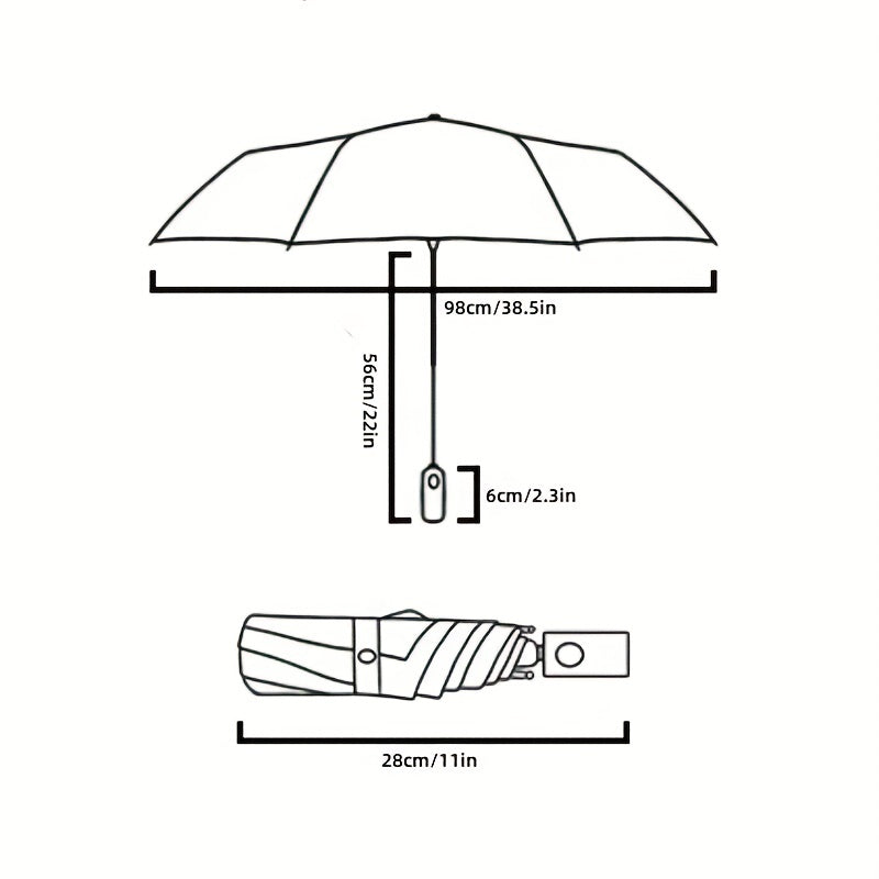 Fruit Pattern Vinyl Sun Umbrella Three fold Umbrella