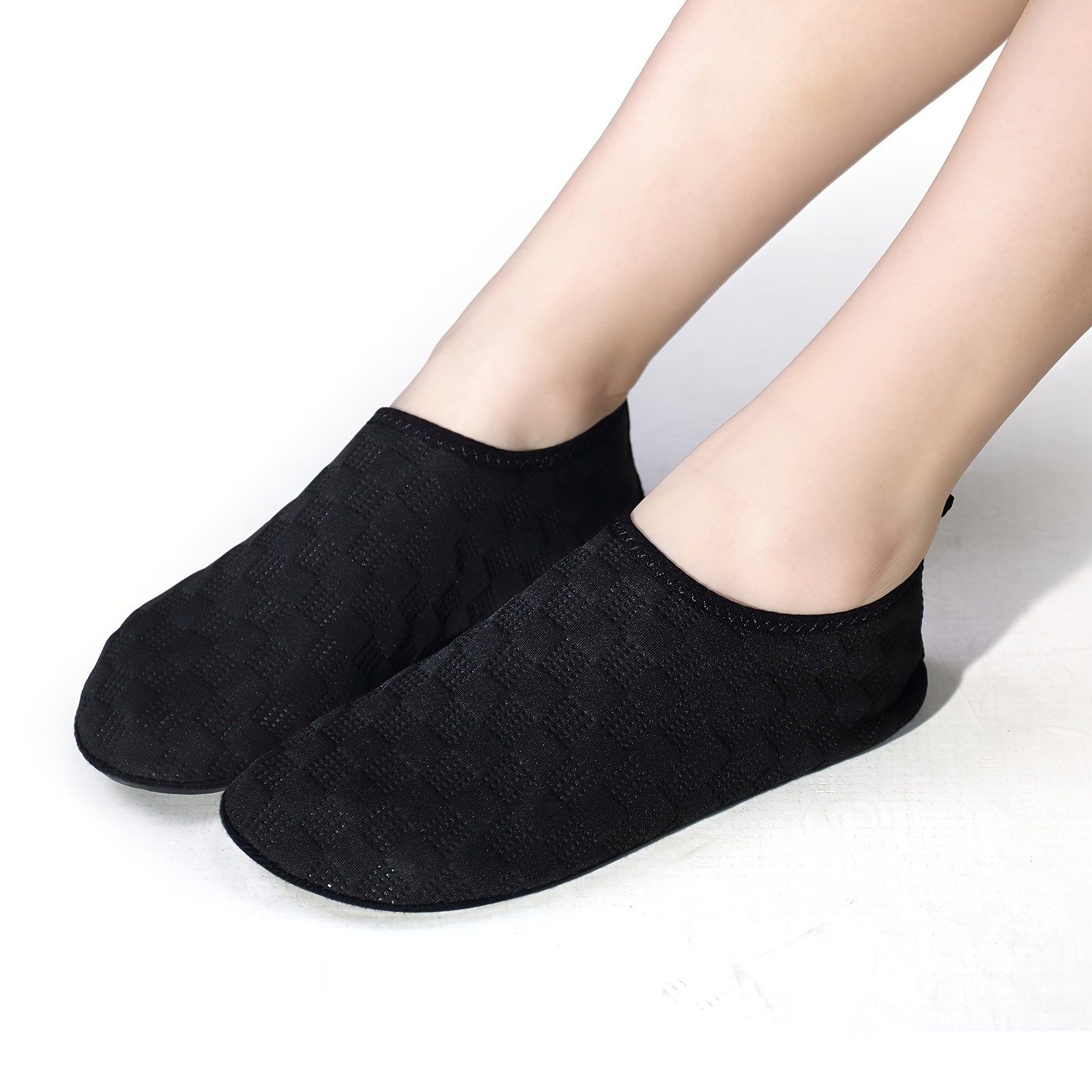 Plaid Pattern Fashionable Creek Sneakers Slip On Flat Beach Wading S