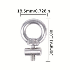 2pcs Stainless Steel Awning Rail Stoppers 6mm Silver
