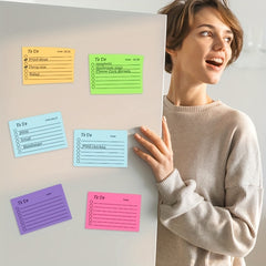 9pcs Colored Sticky Notes Notepad Memo Pad Office Student Supplies