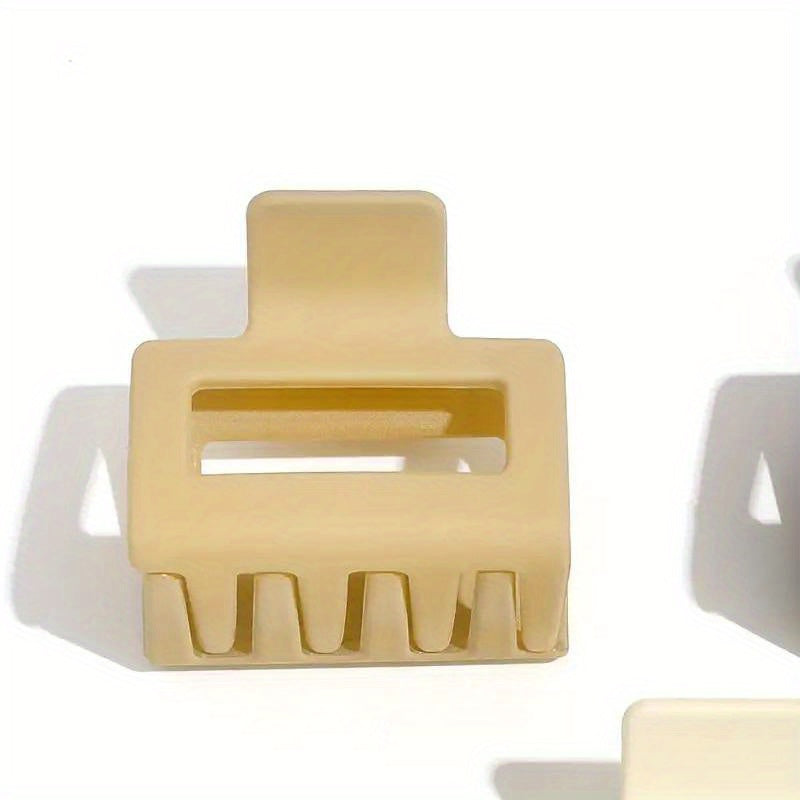 Small Hair Claw Hollow Rectangle Shape Nonslip Ponytail Holder for Women Girls