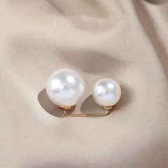 Women's Faux Pearl Brooch Pin for Coat Suit Buckle Pin