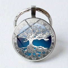 Vintage Life Tree Keychain For Boys Bag Accessories