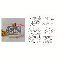 Blessing Words Metal Cutting Dies and Stamps for Scrapbooking Stencil Embossing