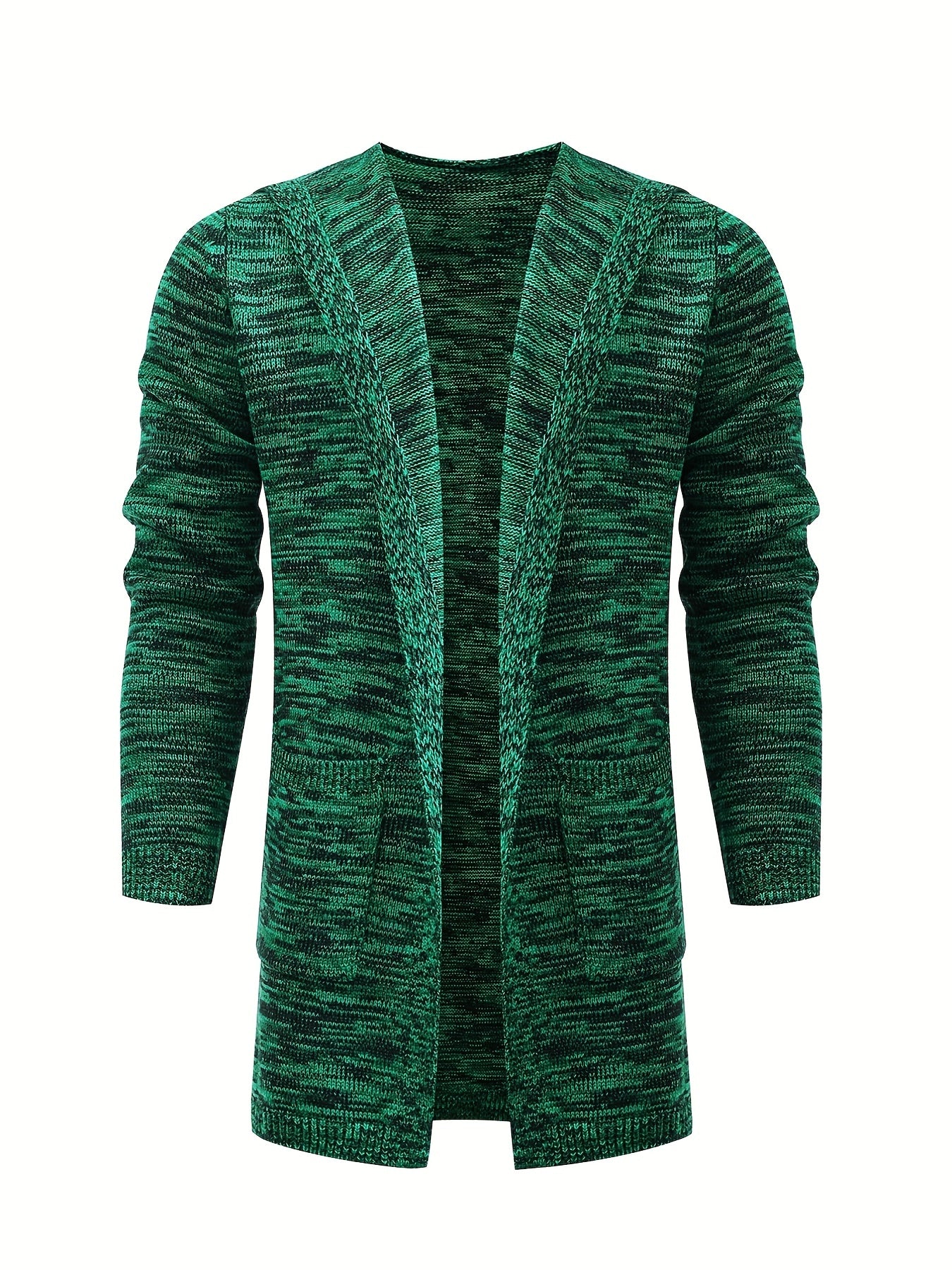 Knitted Hooded Cardigan Men's Warm Overcoat
