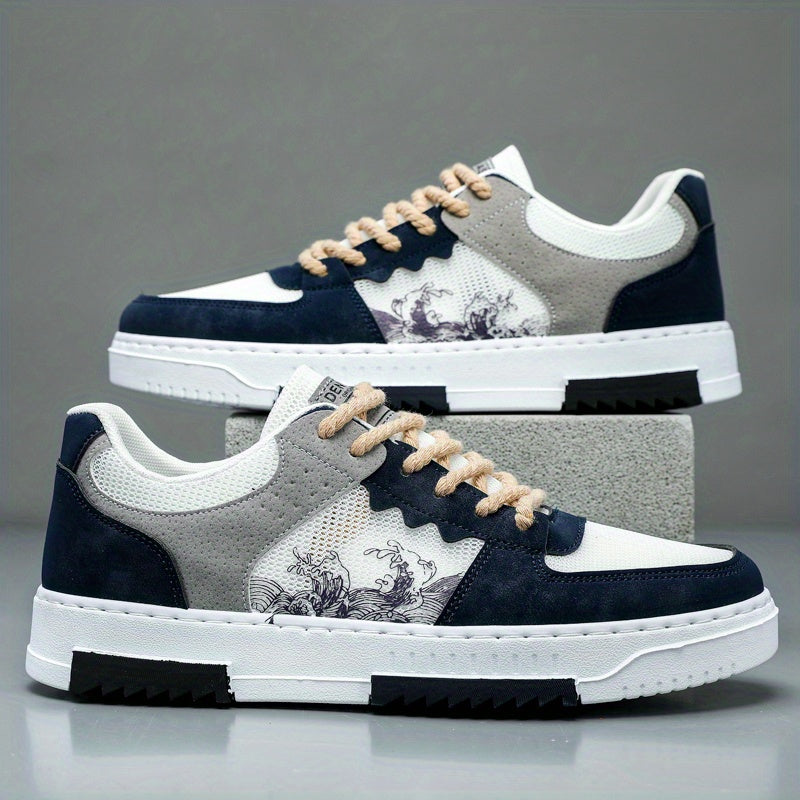 Men's Casual Lace Up Sneakers for Daily Wear