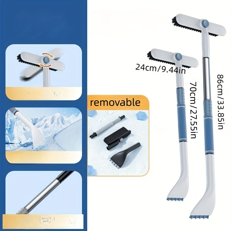 Retractable Snow Brush Ice Scraper Car Windshield Window Glass