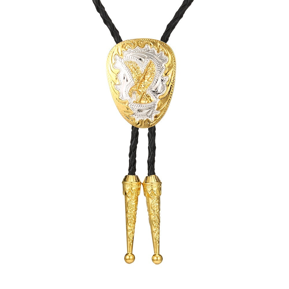 Retro Eagle Buckle Ties For Men Casual Ties