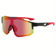 Men's Colorful Cycling Sunglasses with Zippered Case