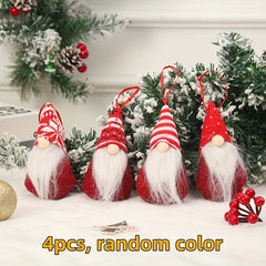 Christmas Doll Pendant Santa Claus Figure Christmas Tree Party Gift