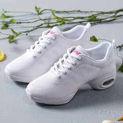 Women's Arch Support Jazz Dance Shoes Lace Up Non-slip Sporty Footwear