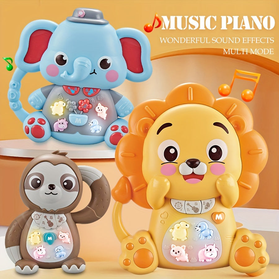 Cartoon Animal Electronic Keyboard Multifunctional Lighting Finger Keyboard Toy