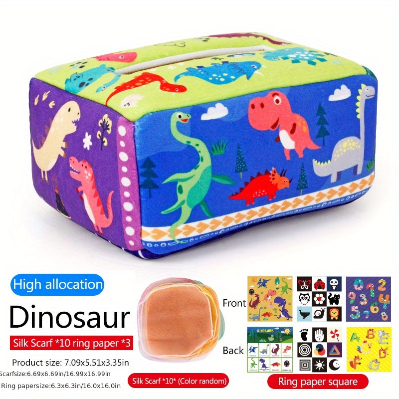 Baby Tissue Box Sensory Toy with Pleated Toys